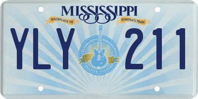 MS license plate YLY211