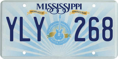 MS license plate YLY268