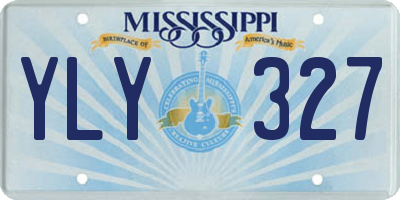 MS license plate YLY327