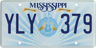 MS license plate YLY379