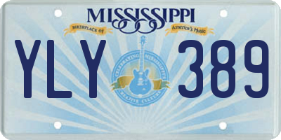 MS license plate YLY389