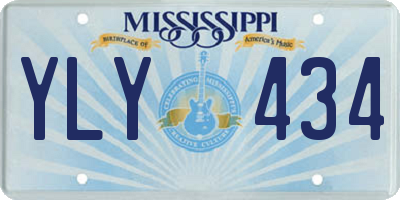 MS license plate YLY434