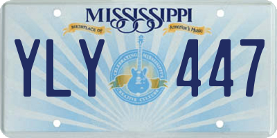 MS license plate YLY447