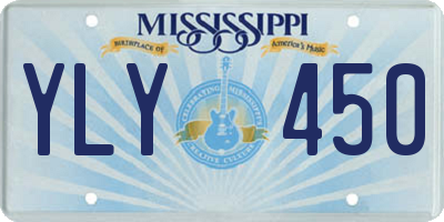 MS license plate YLY450