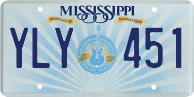 MS license plate YLY451