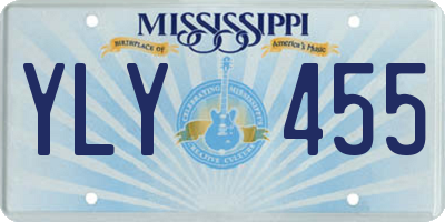 MS license plate YLY455