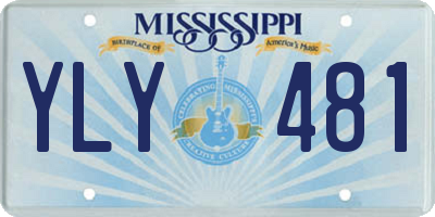 MS license plate YLY481