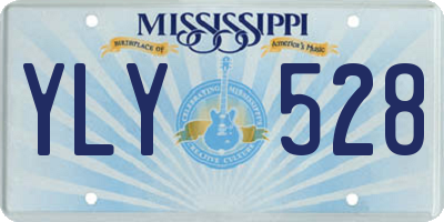 MS license plate YLY528