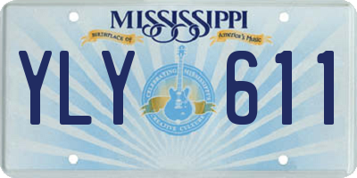 MS license plate YLY611