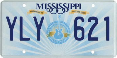MS license plate YLY621