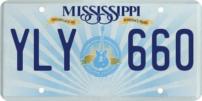 MS license plate YLY660