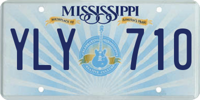 MS license plate YLY710