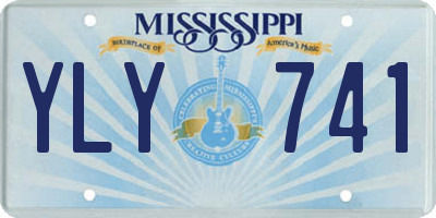 MS license plate YLY741
