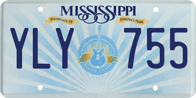MS license plate YLY755