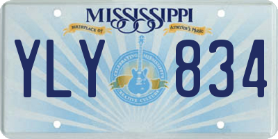 MS license plate YLY834