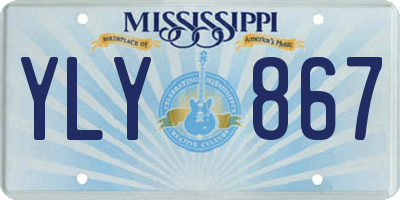 MS license plate YLY867