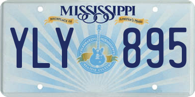 MS license plate YLY895