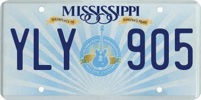 MS license plate YLY905