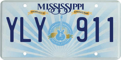 MS license plate YLY911