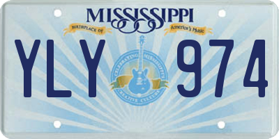 MS license plate YLY974
