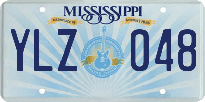 MS license plate YLZ048