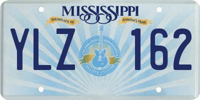 MS license plate YLZ162