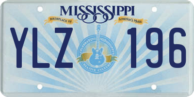 MS license plate YLZ196