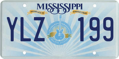 MS license plate YLZ199