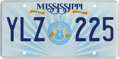 MS license plate YLZ225