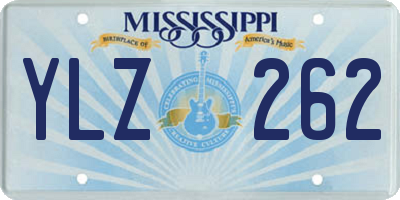 MS license plate YLZ262