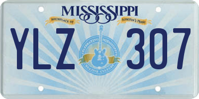 MS license plate YLZ307
