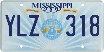 MS license plate YLZ318