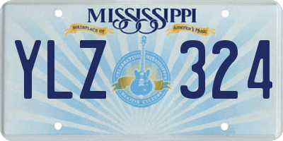 MS license plate YLZ324