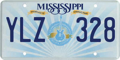MS license plate YLZ328