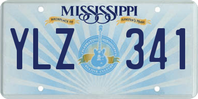 MS license plate YLZ341