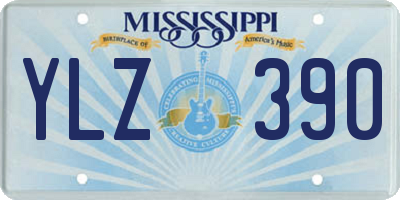 MS license plate YLZ390