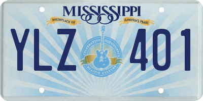 MS license plate YLZ401