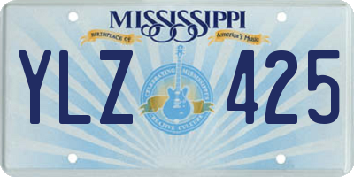 MS license plate YLZ425