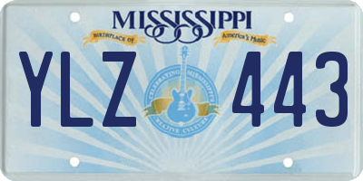 MS license plate YLZ443