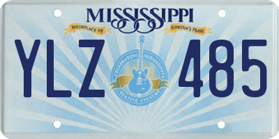 MS license plate YLZ485