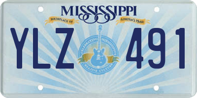 MS license plate YLZ491