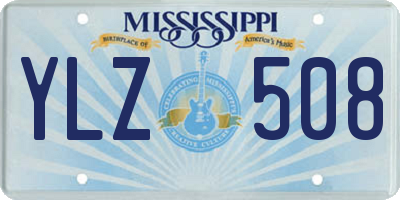 MS license plate YLZ508