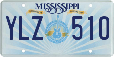 MS license plate YLZ510
