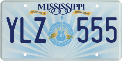 MS license plate YLZ555