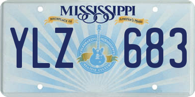 MS license plate YLZ683