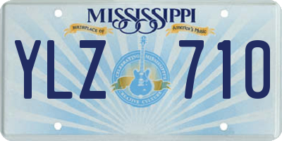 MS license plate YLZ710