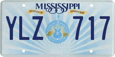 MS license plate YLZ717