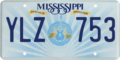 MS license plate YLZ753
