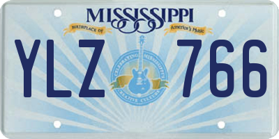 MS license plate YLZ766