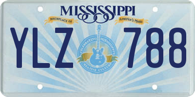 MS license plate YLZ788